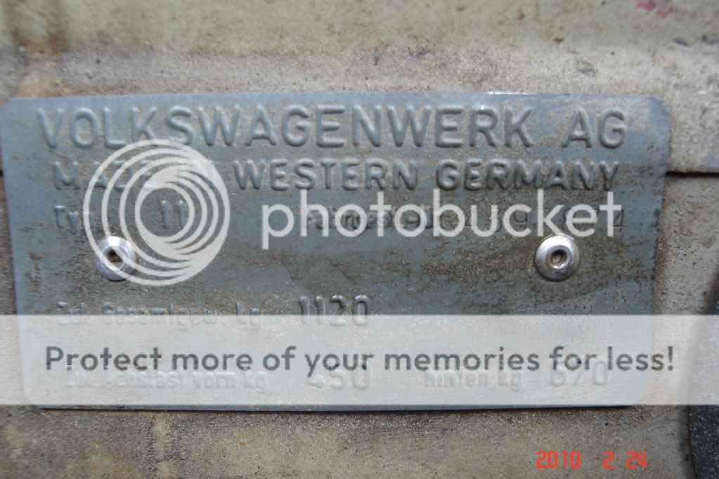 VIN Plate Photo by ChromeWheels_1962_Beetle Photobucket